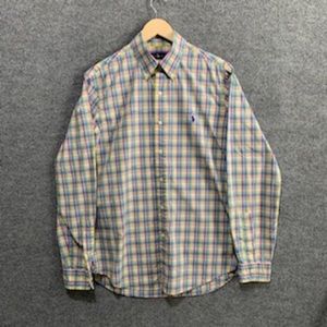 Ralph Lauren Mens Size Large Long Sleeve Button Front Shirt